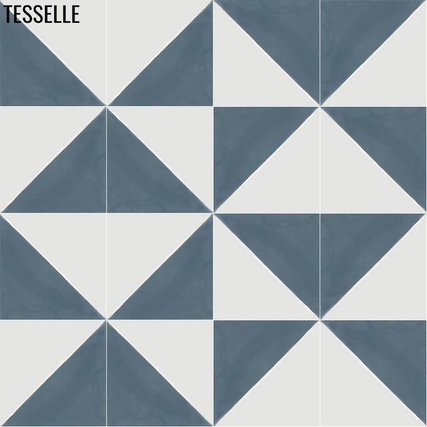 Oblique Cordova 8" Square Cement Tile 2