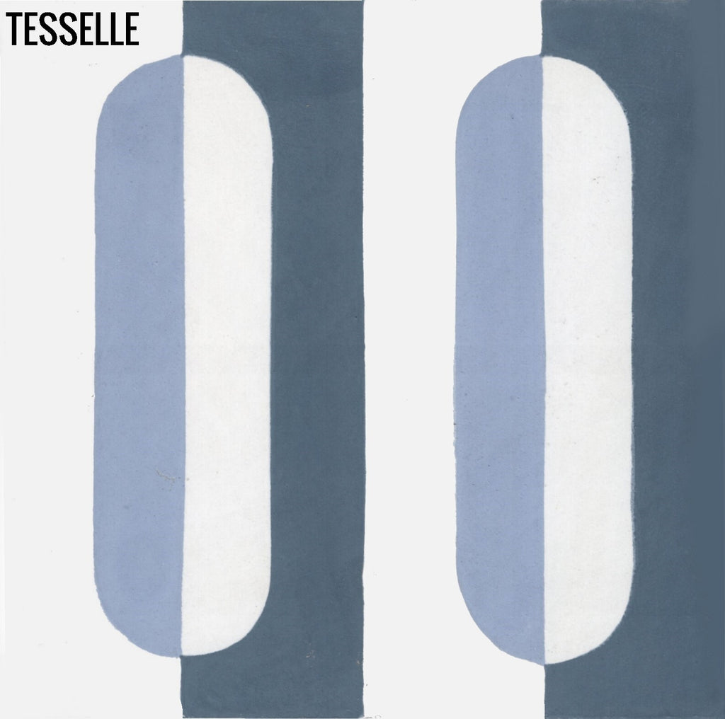 Oslo Vannet 8" Square Cement Tile