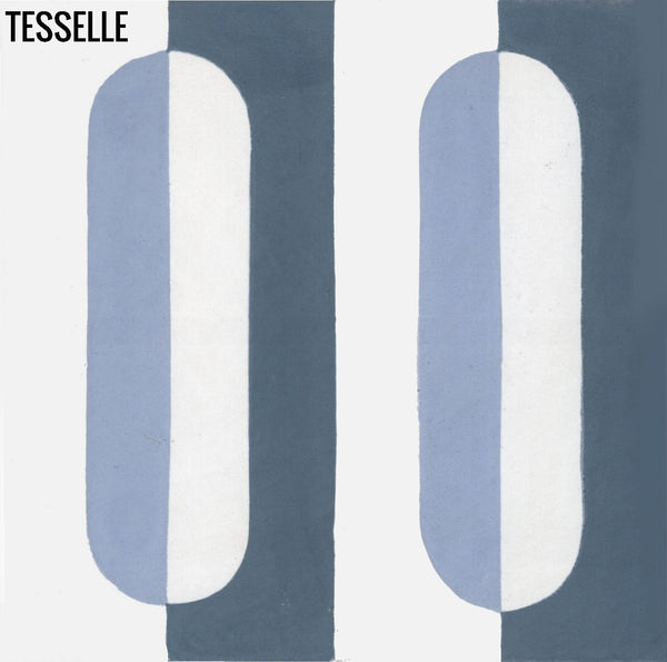 Oslo Vannet 8" Square Cement Tile