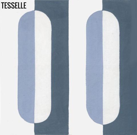 Oslo Vannet 8" Square Cement Tile