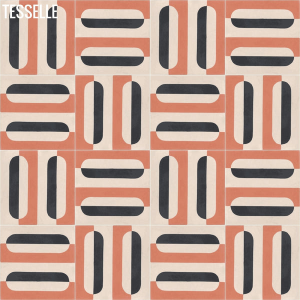 Oslo Skala 8" Square Cement Tile