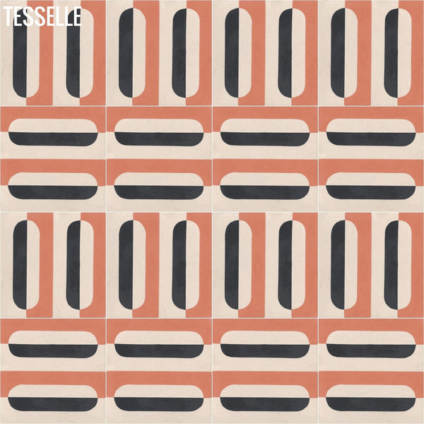 Oslo Skala 8" Square Cement Tile