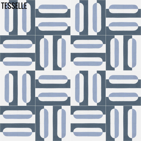 Oslo Vannet 8" Square Cement Tile