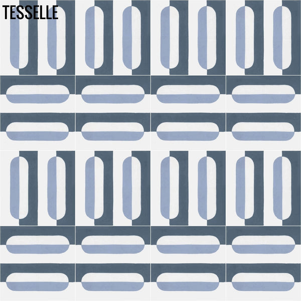 Oslo Vannet 8" Square Cement Tile