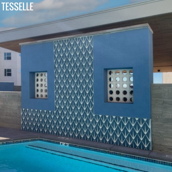 Sunbeam Lapis Feature Wall Outdoor Pool