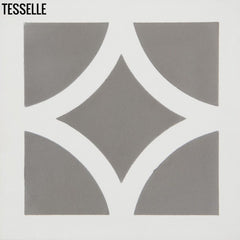 Zephyr Rotary Slate 8" Square Cement Tile