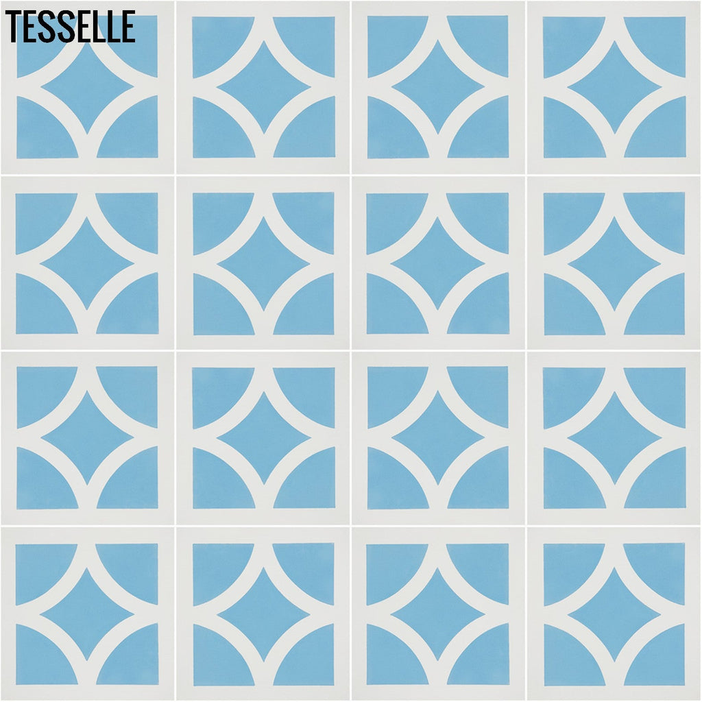Zephyr Rotary Spa 8" Square Cement Tile 4x4