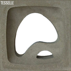 The Artist 11.4" Grey Cement Breeze Block by Shag