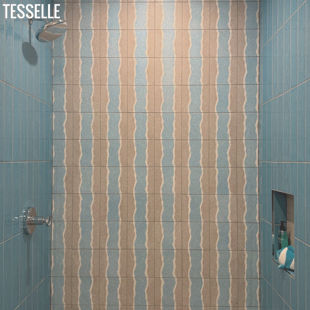 Shoreline Westport 8" Square Terrazzo Cement Tile