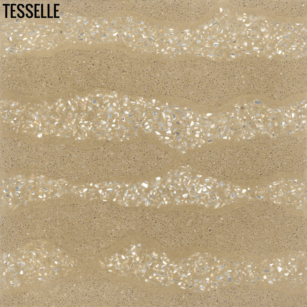 Stratiss Savelle Mother of Pearl Terrazzo Tile