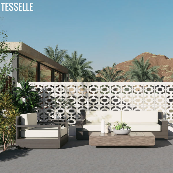 Ipanema breeze blocks at a contemporary Arizona home
