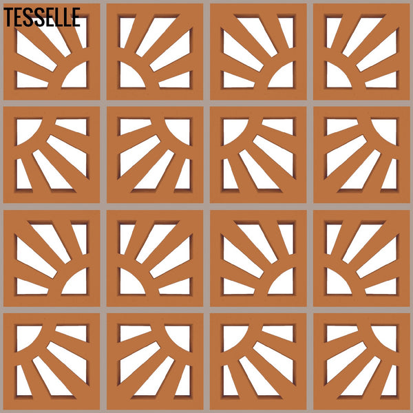Sun Zest 7.5" Cement Breeze Block by Trina Turk Layout 11