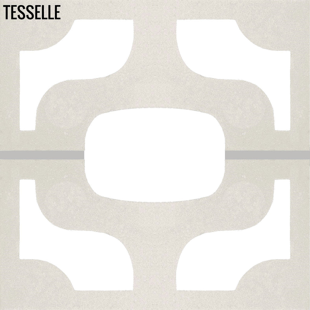Ipanema White 15.4" x 7.5"  Breeze Blocks by Karin Jeske