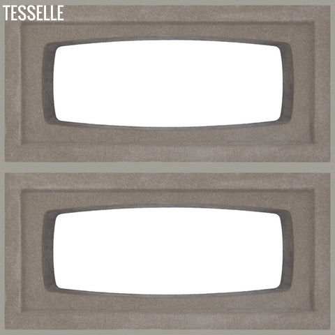 Lozenge Grey 15.4" x 7.5"  Breeze Blocks by Shag 2blocks