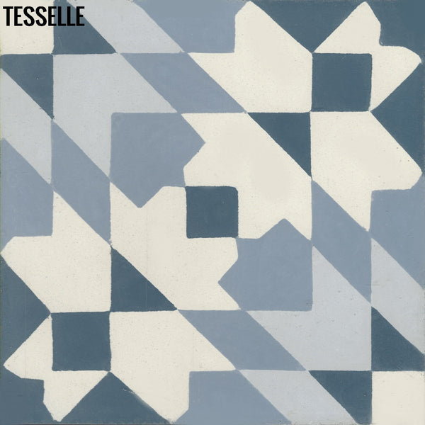 Andalusia Sky 8" Square Cement Tile