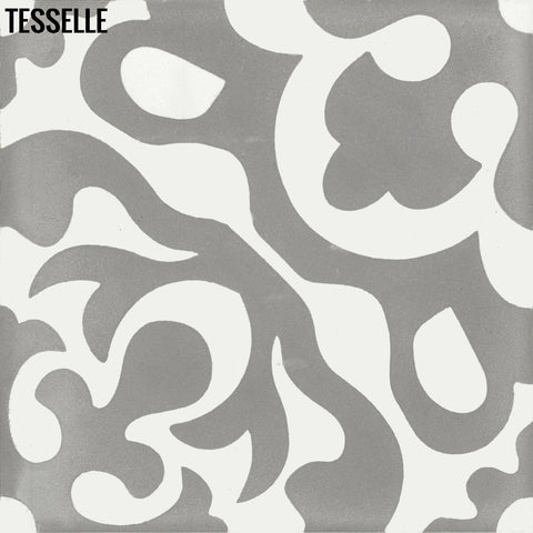 Calais Silveri 8" Square Cement Tile