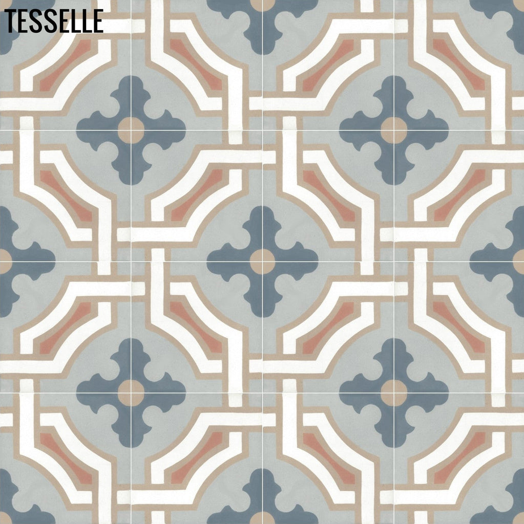Chateau Cheverny 8" Square Cement Tile 1
