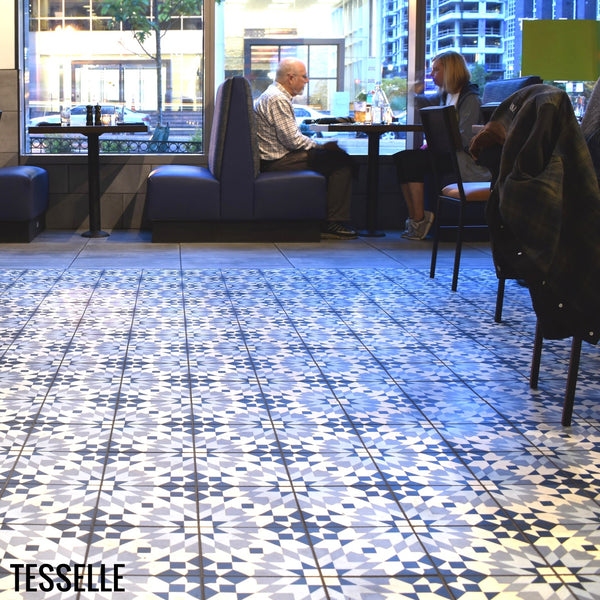 Andalusia Sky Cement Tiles at Circa Restaurant Navy Yard 