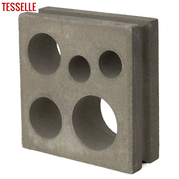 Circlet Natural Cement 7.5" Breeze Block | Grey 2