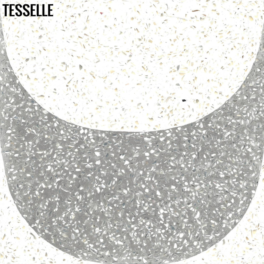 Copacabana Silveira 8" Square Terrazzo Cement Tile1