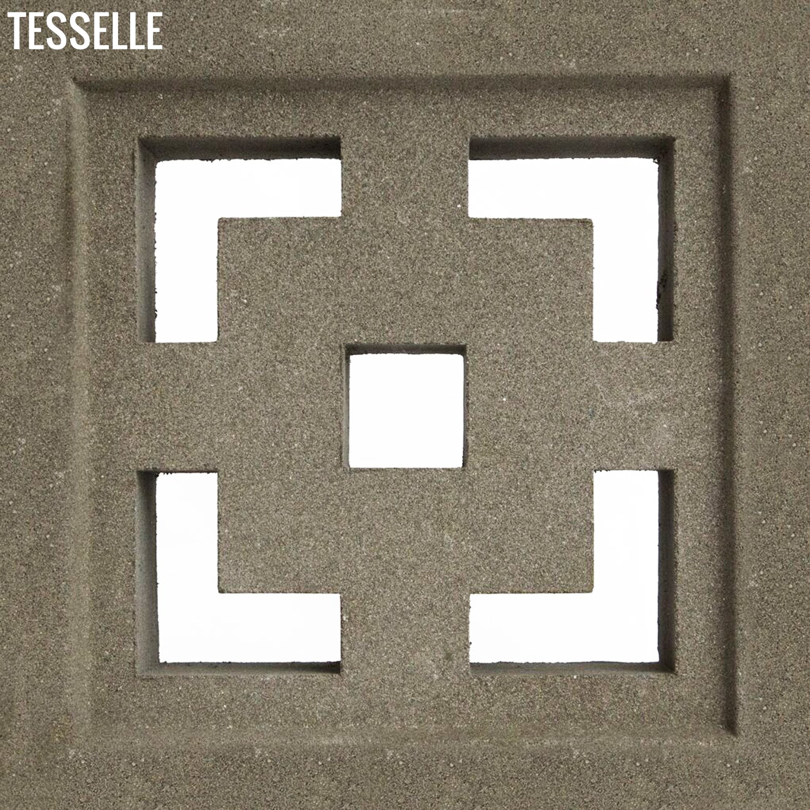 アート・デザイン・音楽 Concrete Screen Block thuydao_arch: Mid Century Decorative Concrete Screen Block