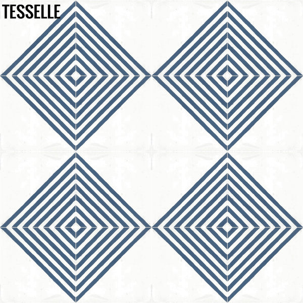 Crosswise Graff 8" Square Cement Tile 3