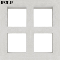 Foursquare Lily White 7.5" Cement Breeze Block