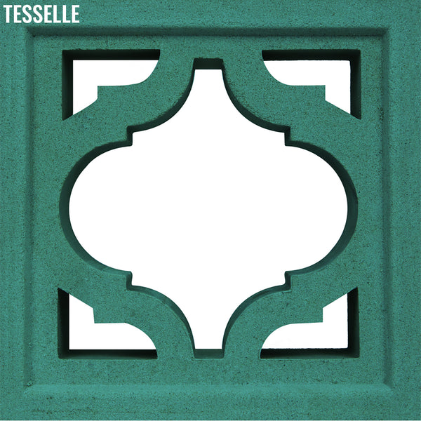 Glint Jade Green 7.5" Cement Breeze Block
