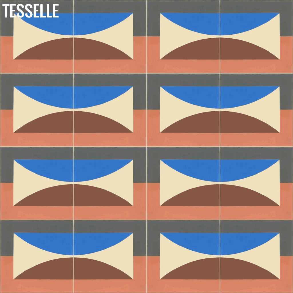 Hedge Moonrise 8" Square Cement Tile by Jim Isermann 1