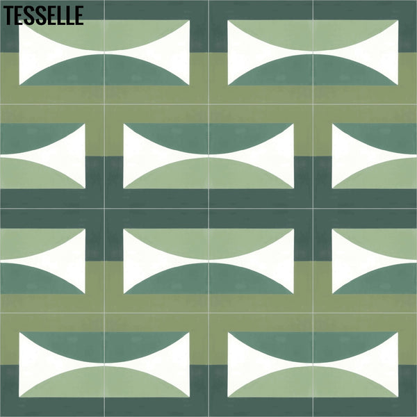 Hedge Solstice 8" Square Cement Tile by Jim Isermann
