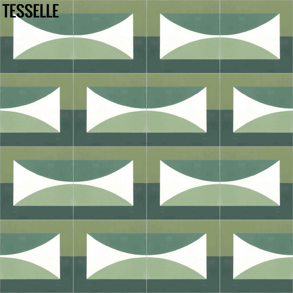 Hedge Solstice 8" Square Cement Tile by Jim Isermann