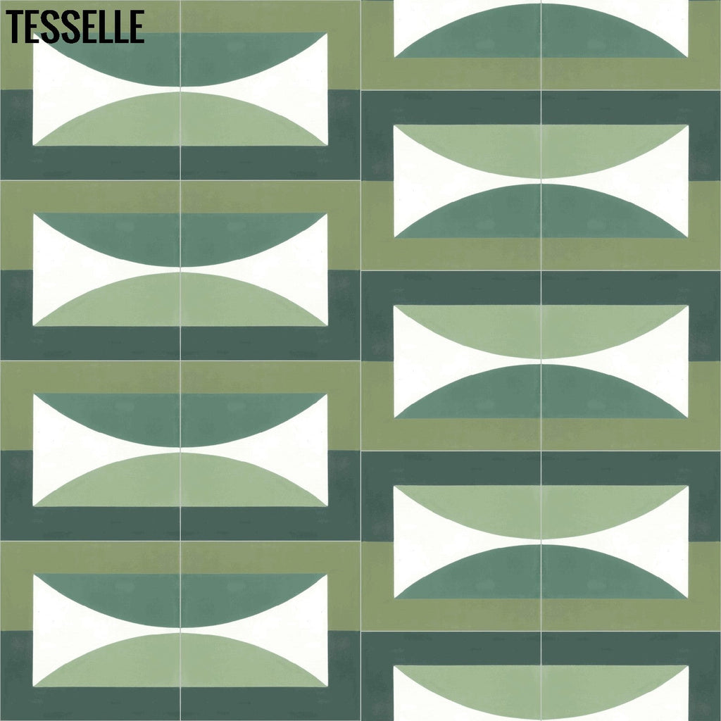 Hedge Solstice 8" Square Cement Tile by Jim Isermann