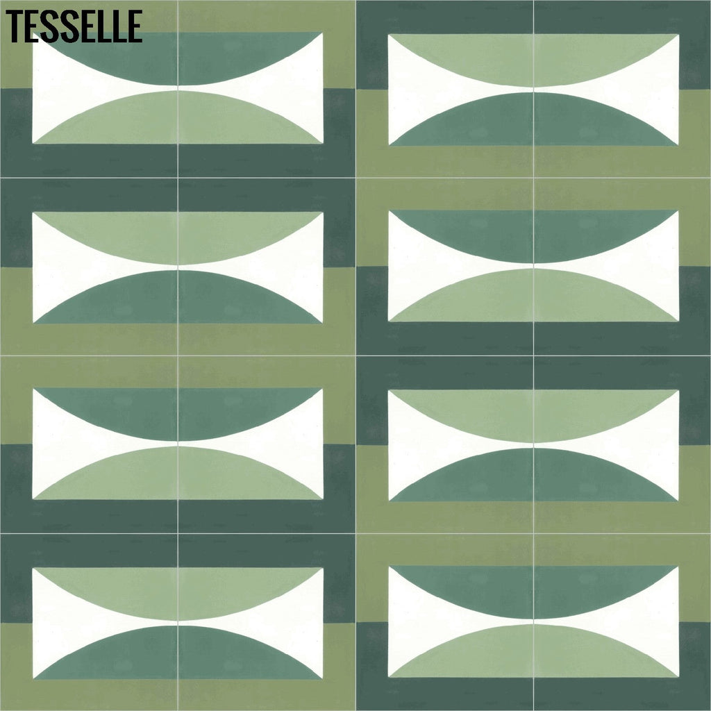 Hedge Solstice 8" Square Cement Tile by Jim Isermann
