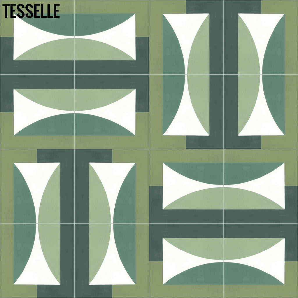Hedge Solstice 8" Square Cement Tile by Jim Isermann