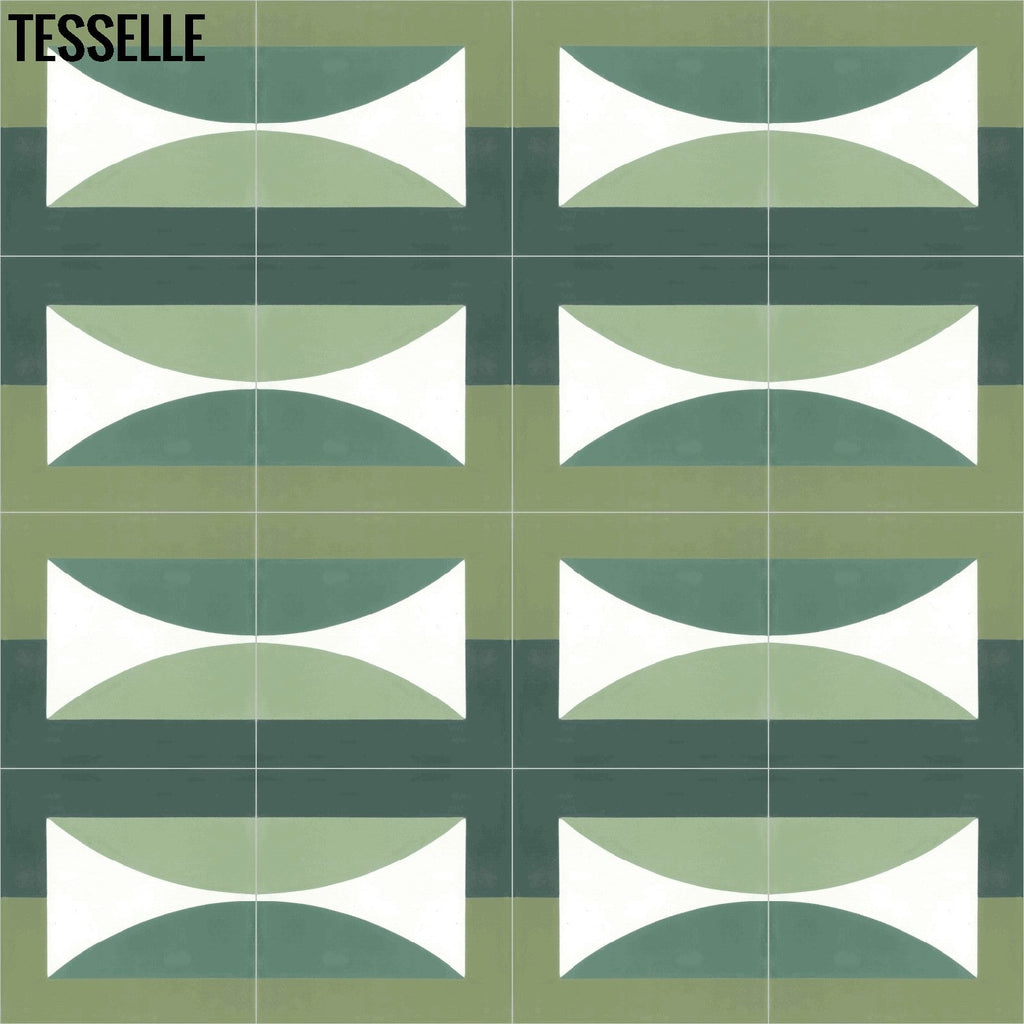 Hedge Solstice 8" Square Cement Tile by Jim Isermann