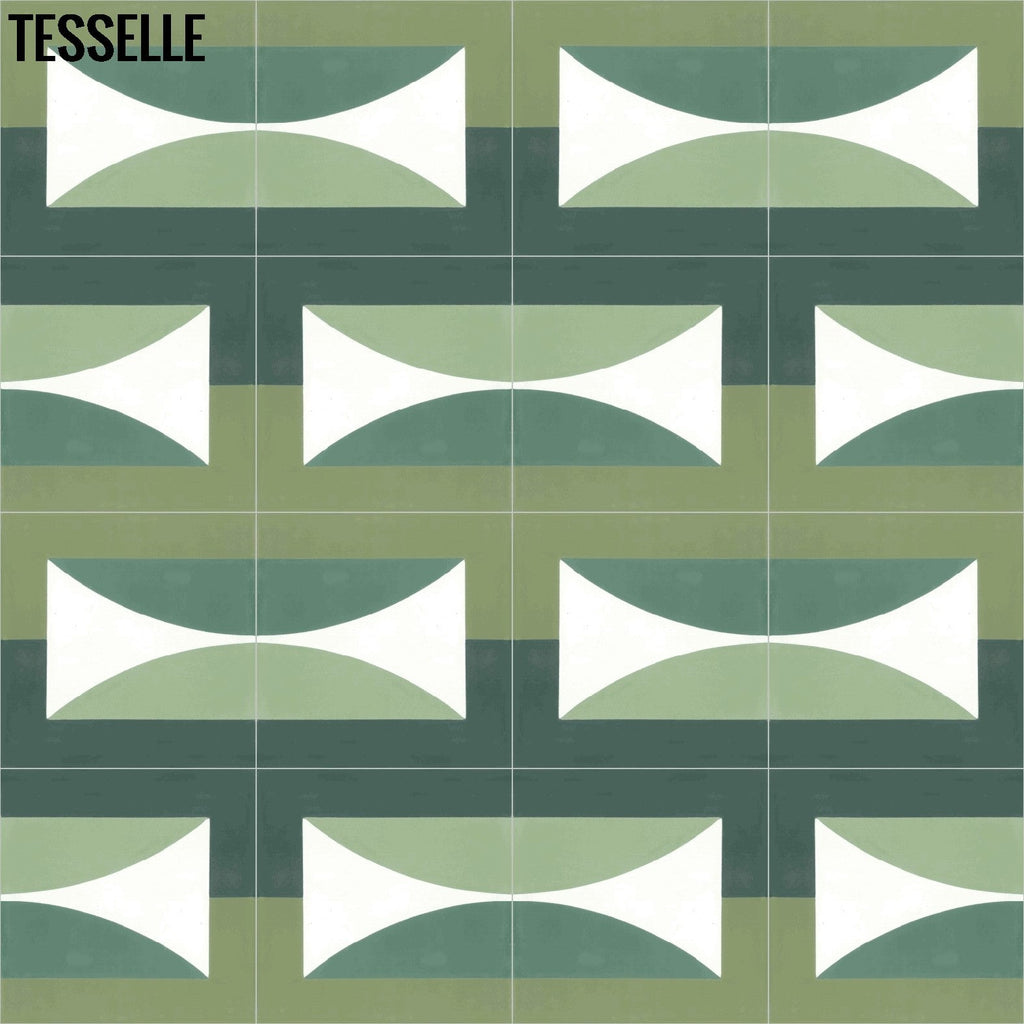Hedge Solstice 8" Square Cement Tile by Jim Isermann