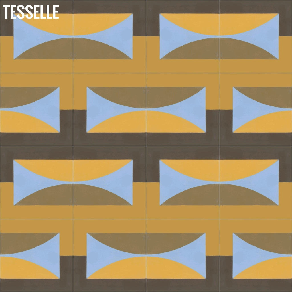 Hedge Sunset 8" Square Cement Tile by Jim Isermann5