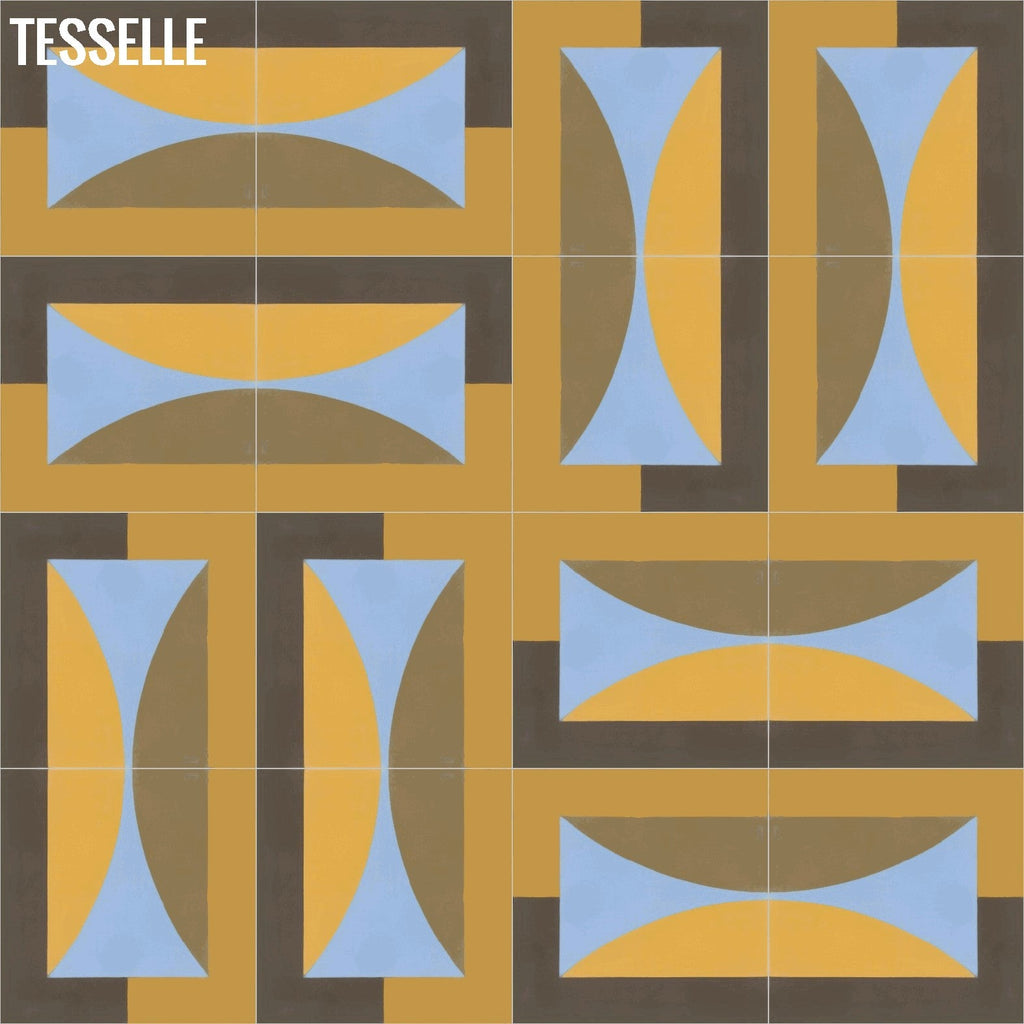 Hedge Sunset 8" Square Cement Tile by Jim Isermann8
