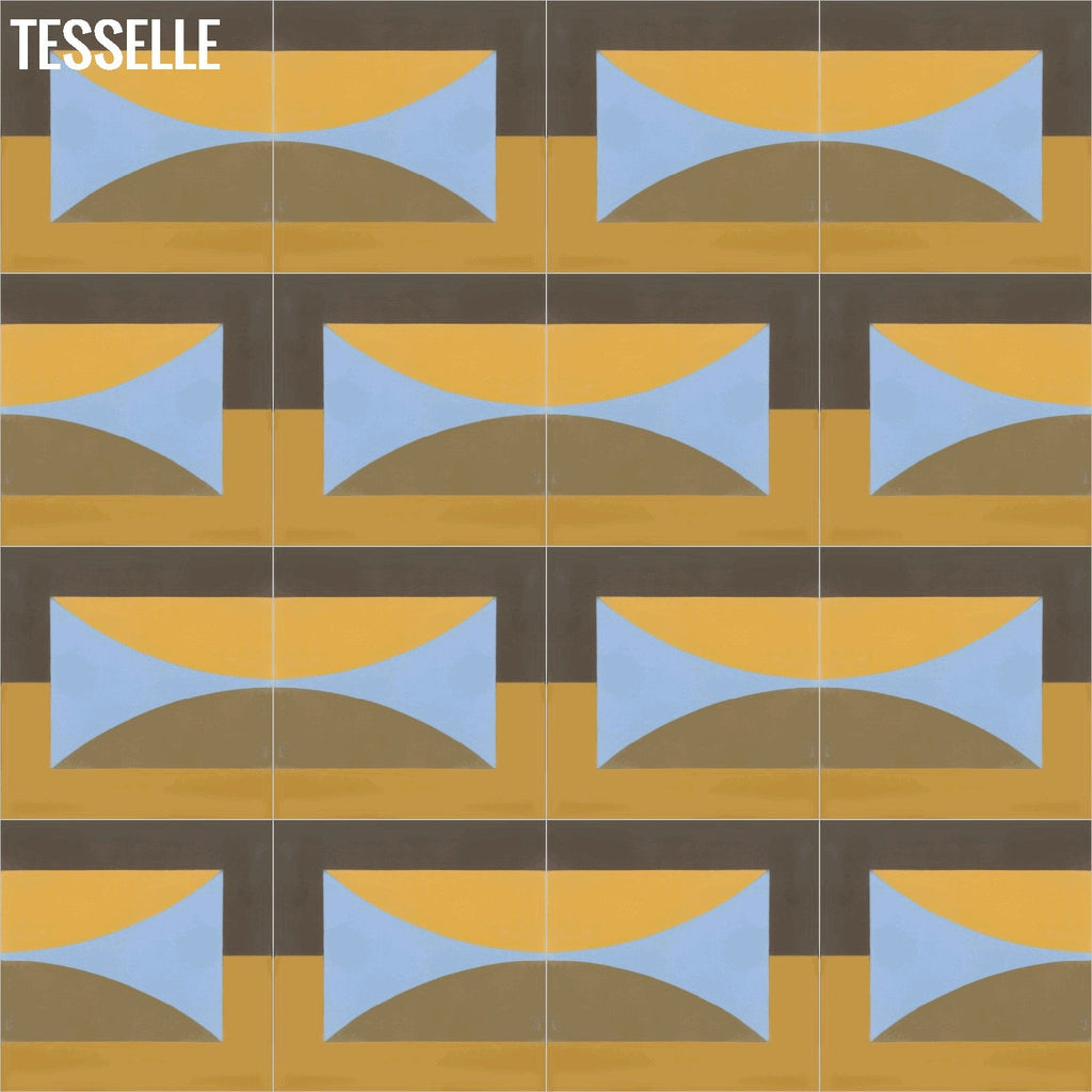 Hedge Sunset 8" Square Cement Tile by Jim Isermann8