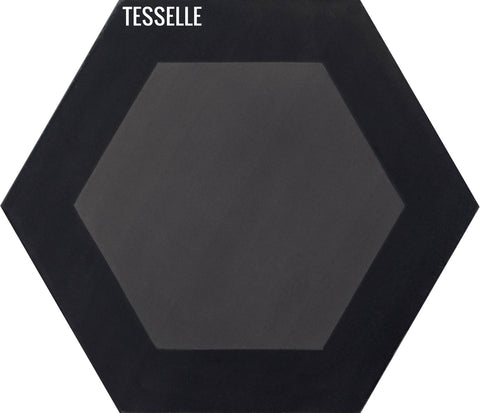 Honeycomb Obsidian 9x8" Hexagonal Cement Tile