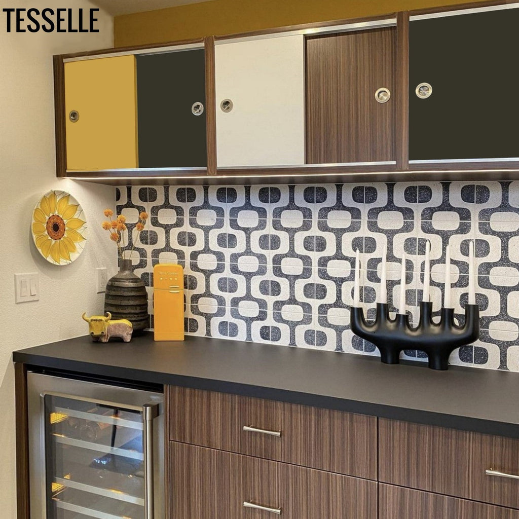 Products Ipanema Campos 8" Square Terrazzo Cement Tile Backsplash