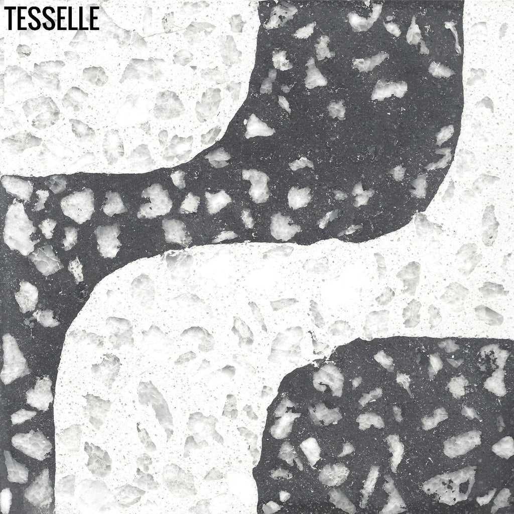 Ipanema Grande Cristal 8" Square Terrazzo Cement Tile