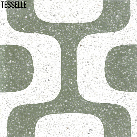 Ipanema Melada 8" Square Terrazzo Cement Tile