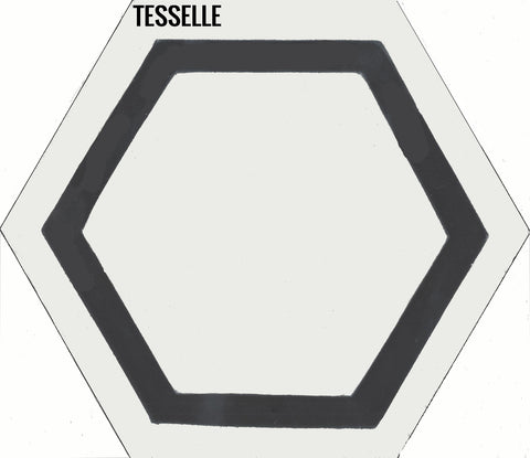 La Cella Salara 9x8" Hexagonal Cement Tile