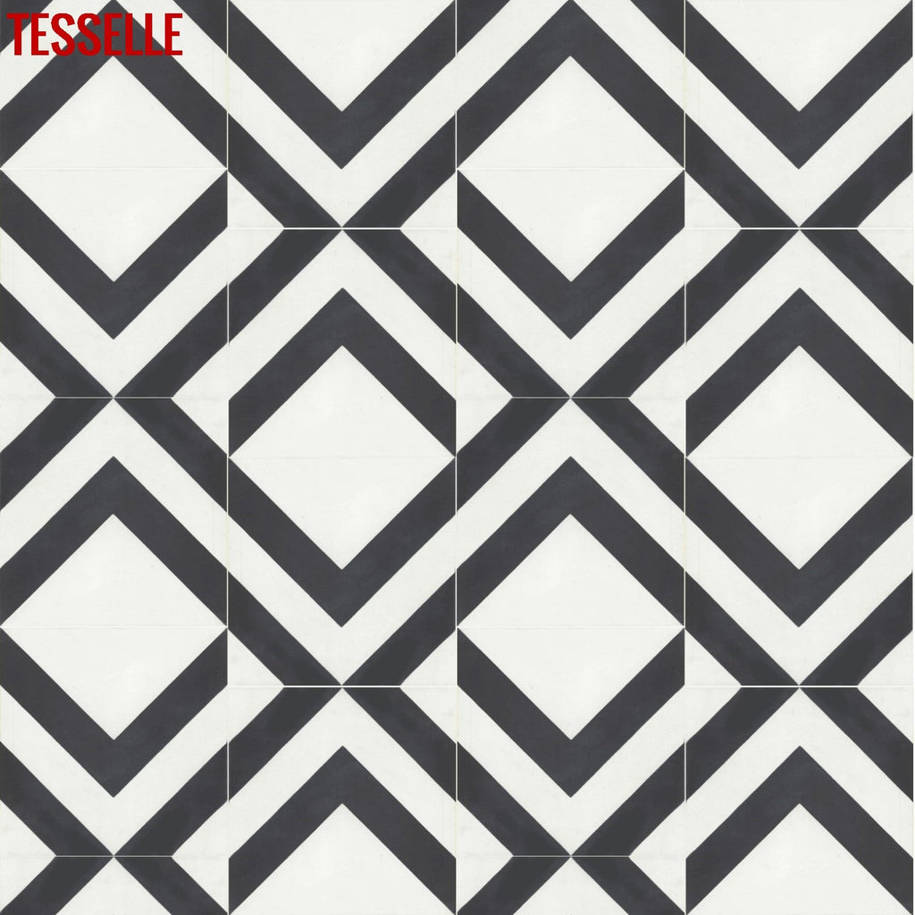 La Chev Burchell 8" Square Cement Tile 2