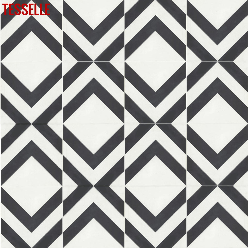 La Chev Burchell 8" Square Cement Tile 5