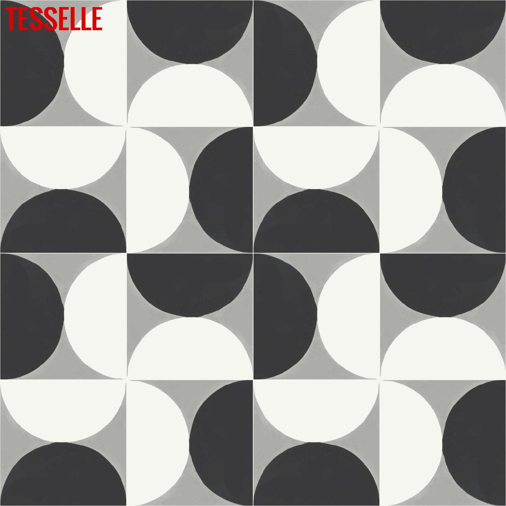 Luna Veris 8" Square Cement Tile 9