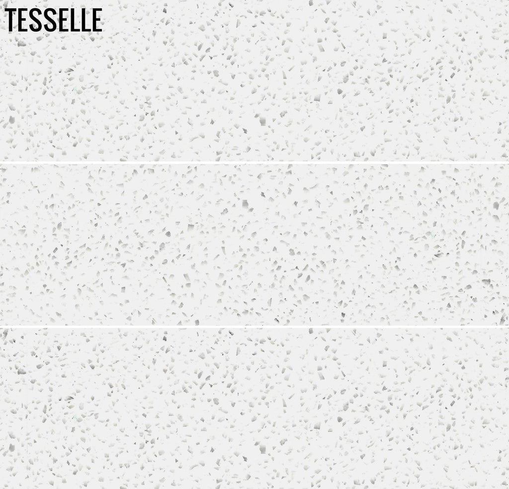 Metro Matira 8 x 2.5" White Terrazzo Cement Subway Tile