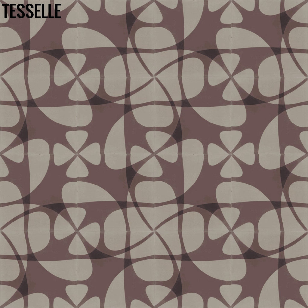 Nature's Net 8"x8" Square Cement Tile - Caliba Layout 4