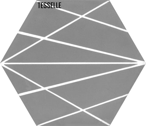 Network Dyna 9"x8" Hexagonal Cement Tile